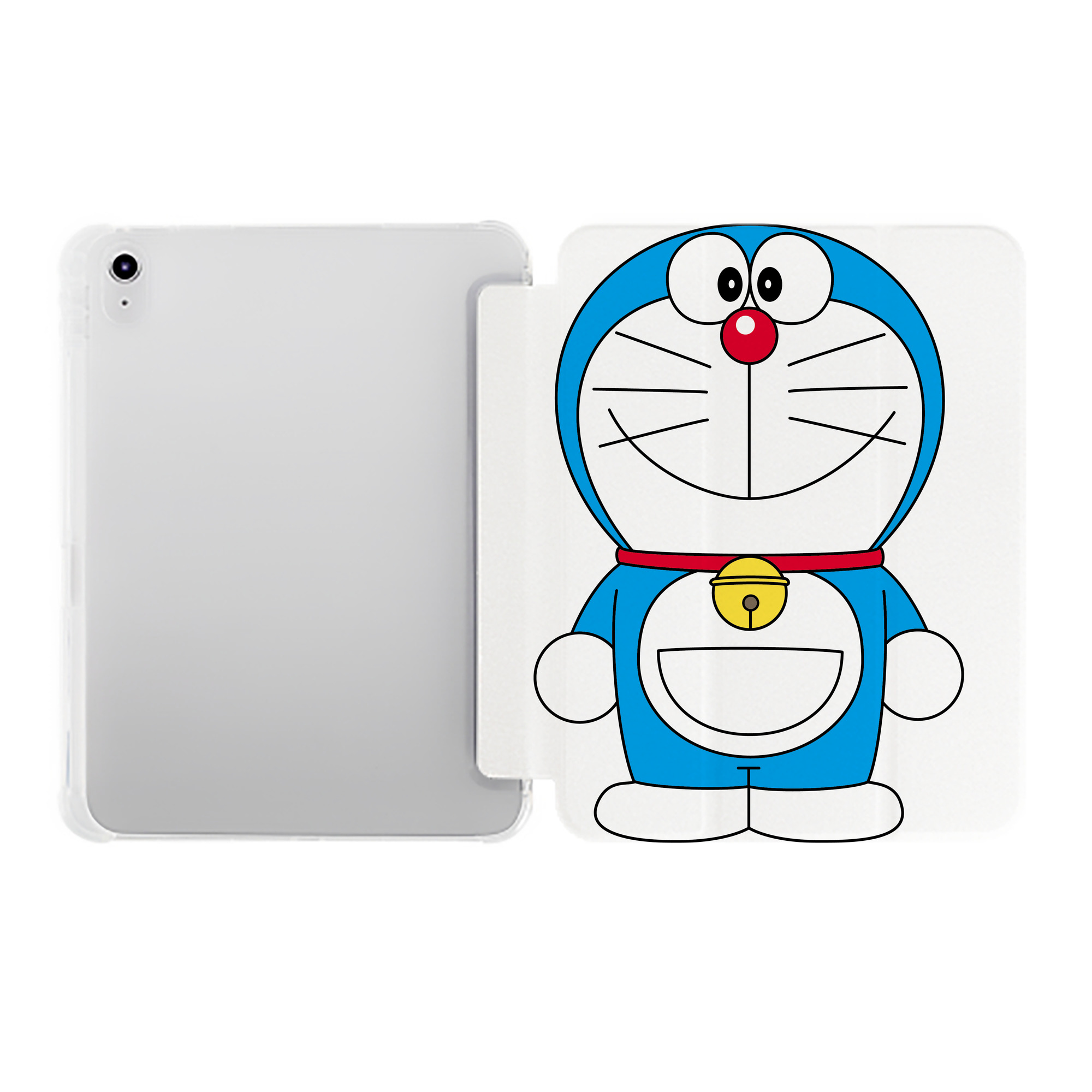 （画像用） ドラえもん Doraemon IPad ケース ペン収納付き 三つ折りスタンド PUレザー×シリコン 対応機種9.5/10.5/10.9インチ